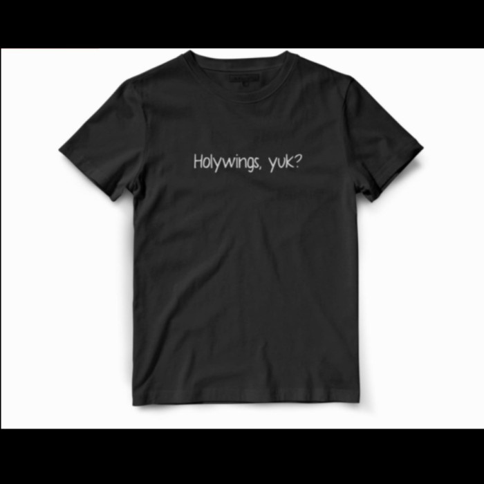 Jual KUALITAS BERKELAS KAOS BAJU DISTRO HOLYWINGS YUK HOLY WINGS POLOS ...