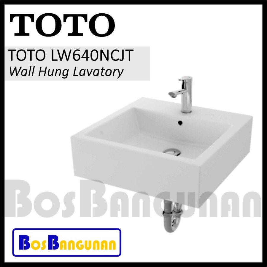 Jual Wastafel TOTO Gantung LW640NCJT / Wall Hung Lavatory TOTO LW 640 ...