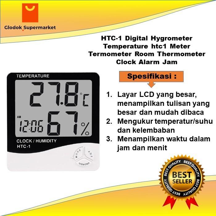 Jual Htc 1 Digital Hygrometer Temperature Htc1 Meter Termometer Room