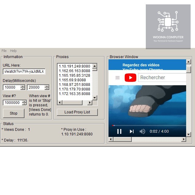 Jual Software iView For You / Youtube View Bot with Tester Proxy