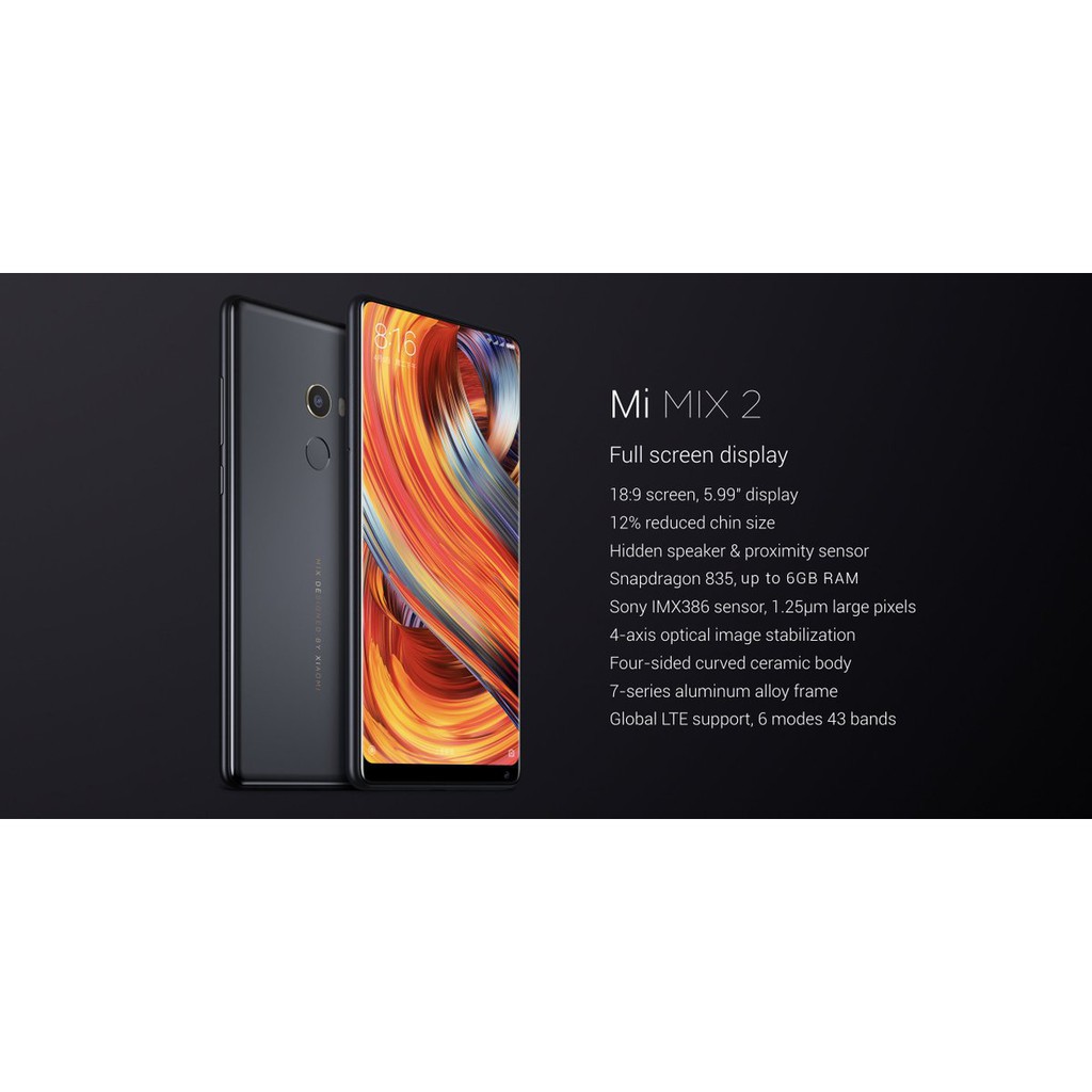 【新品・日本語化済み】Xiaomi Mi Mix 2 6GB/64GB グロ版 新品・日本語化済み】Xiaomi Mi Mix 2 6GB/64GB グロ版