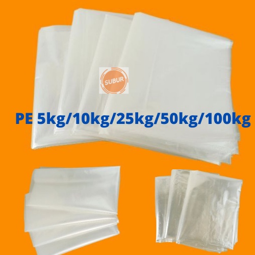 Jual Kantong Plastik Pe Besar Super Jumbo Muat 100kg50kg25kg10kg5kg Shopee Indonesia 1815