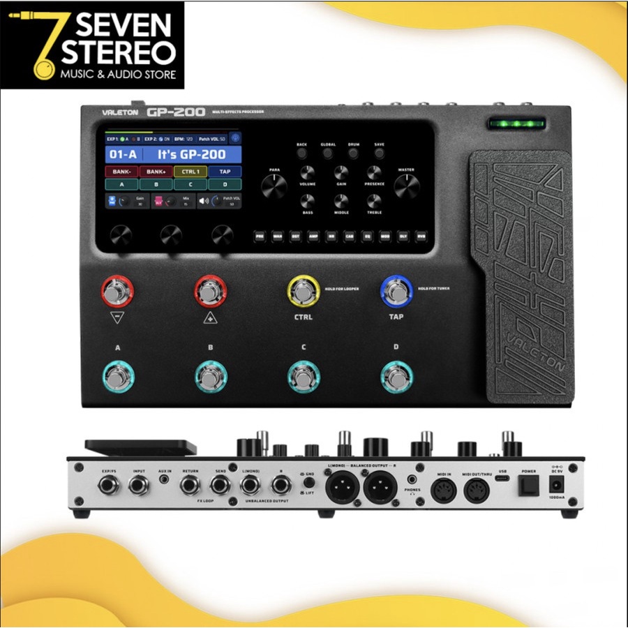 Jual Valeton GP200 GP-200 Multi Effect Processor - Efek Gitar Digital ...