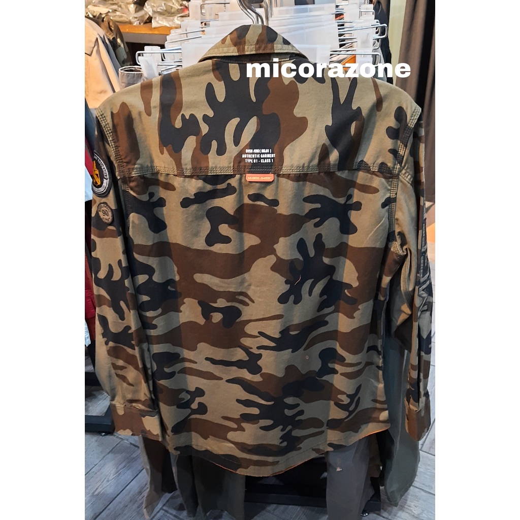 Jual Kemeja Jaket MGEE 3451C Original Outdoor North 002 Green Camo ...