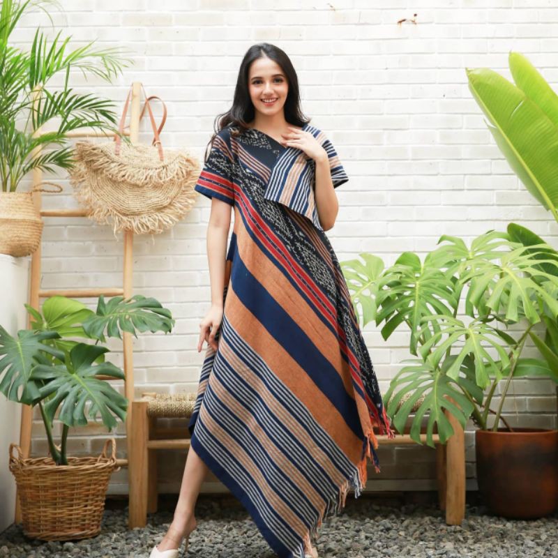 Jual READY Dress tenun Dress etnik Dress casual Dress