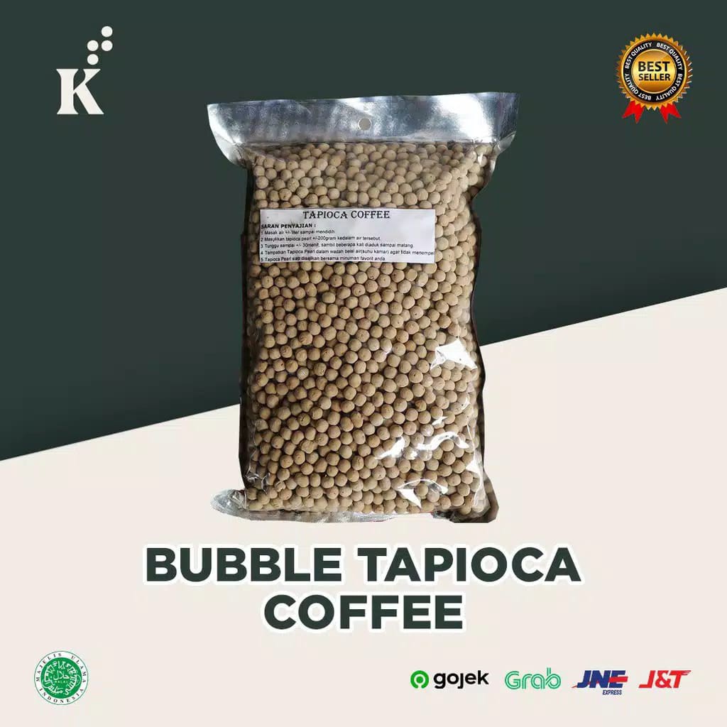 Jual Bubble Tapioca Pearl Coffee / Topping Boba Rasa Kopi 1Kg | Bubble ...