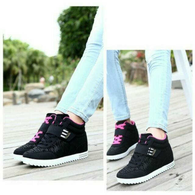 Jual Sepatu kets E hitam | Shopee Indonesia