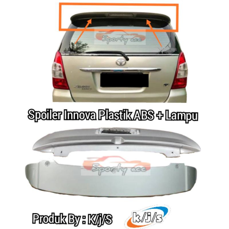 Jual Spoiler Toyota Innova with lampu original | Shopee Indonesia