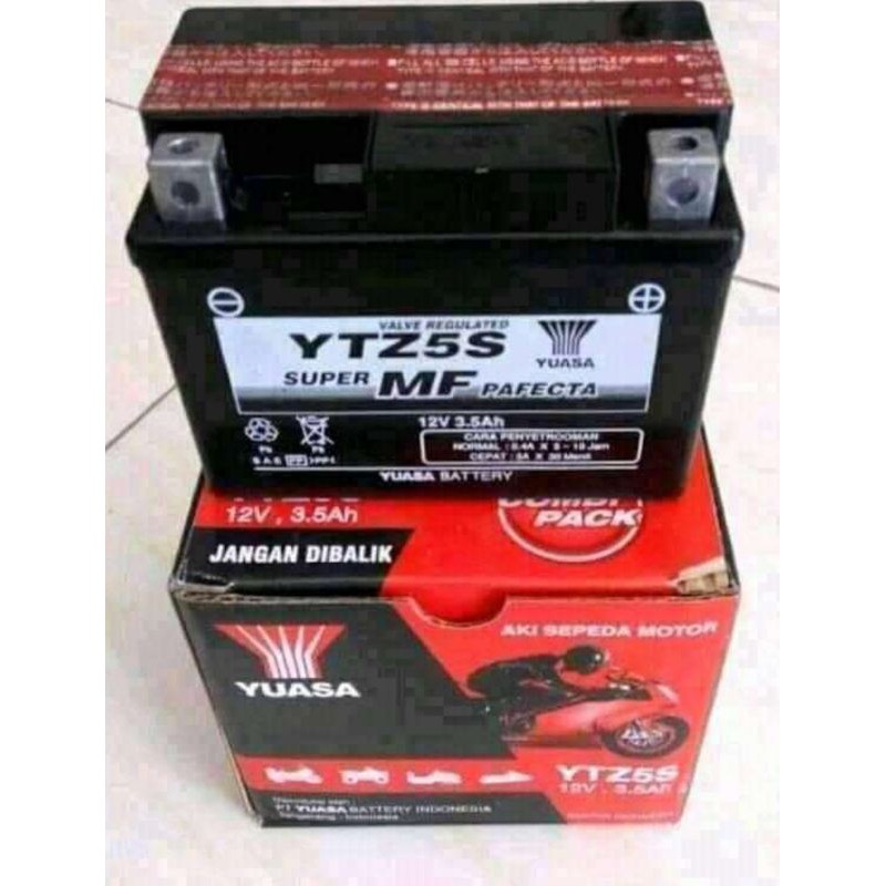 Jual Aki Motor YUASA YTZ5S 12V 3,5Ah Vario Beat Scoopy | Shopee Indonesia