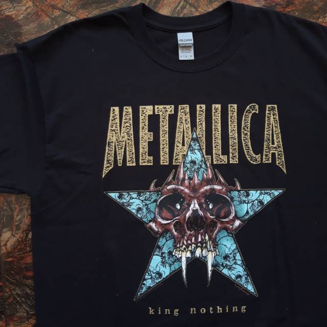 Metallica Camiseta King Nothing (Back Print) Slim Fit Para Hombre, Talla XXL, Color Negro, Negro, Metálico
