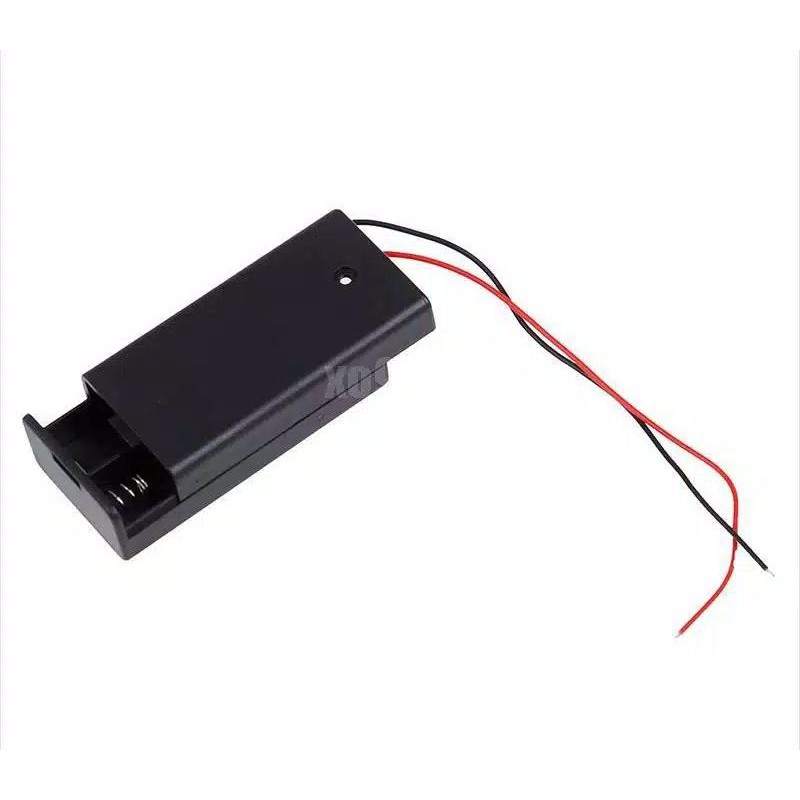 Jual Kotak Baterai 2xAA 3V Switch ON OFF Pakai Tutup Battery Case ...