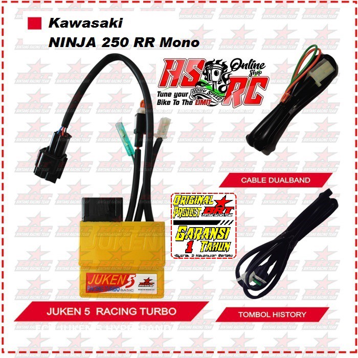 Jual ECU Racing BRT Juken 5 RACING TURBO KAWASAKI NINJA 250 Fi RR Mono ...