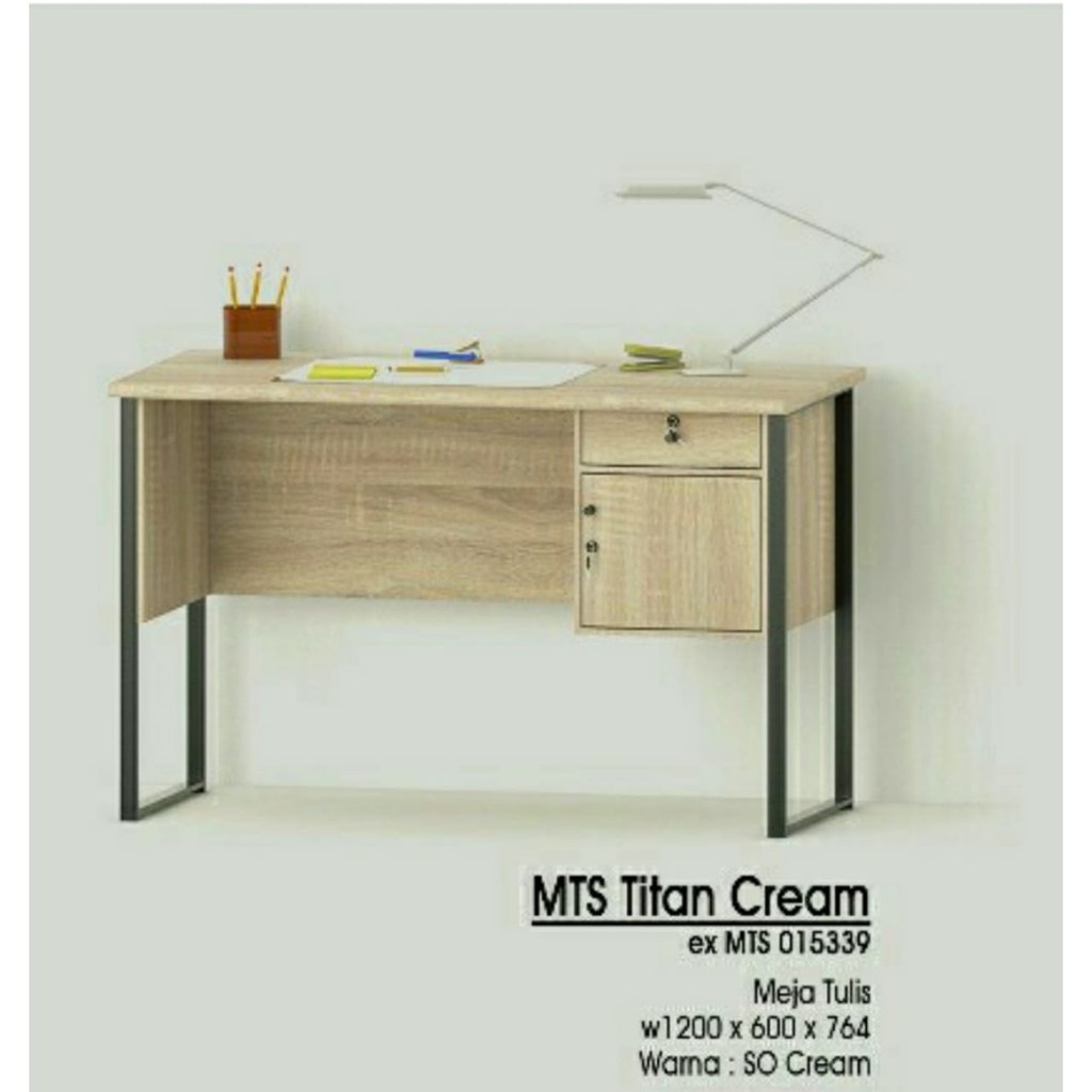 Product image MEJA KANTOR MEJA TULIS KAKI BESI OLYMPIC MTS TITAN 1