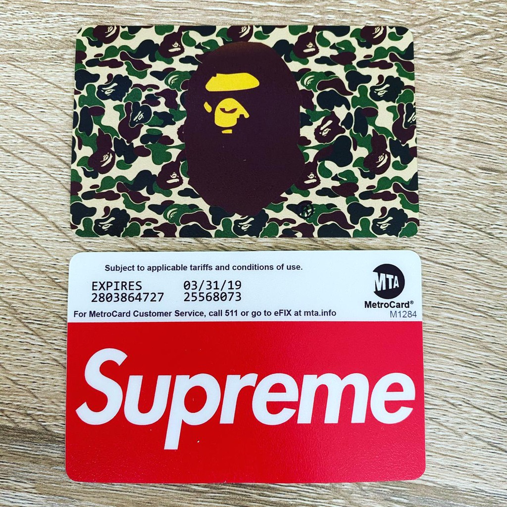 Jual Stiker Etoll E-toll Emoney E-money Custom Print Supreme Bape 2 ...
