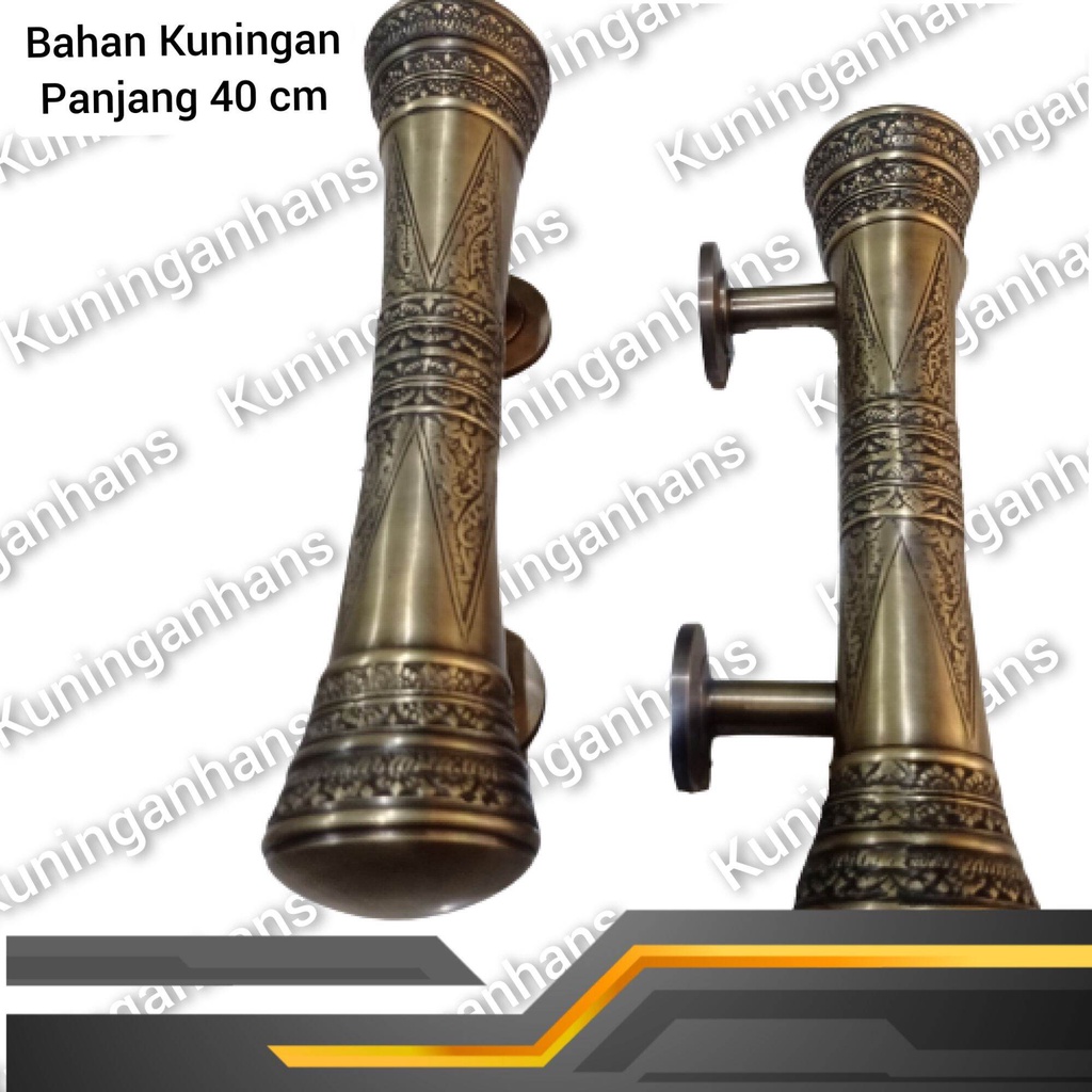 Jual handle gagang handle pintu rumah antik kuningan 40 cm | Shopee ...