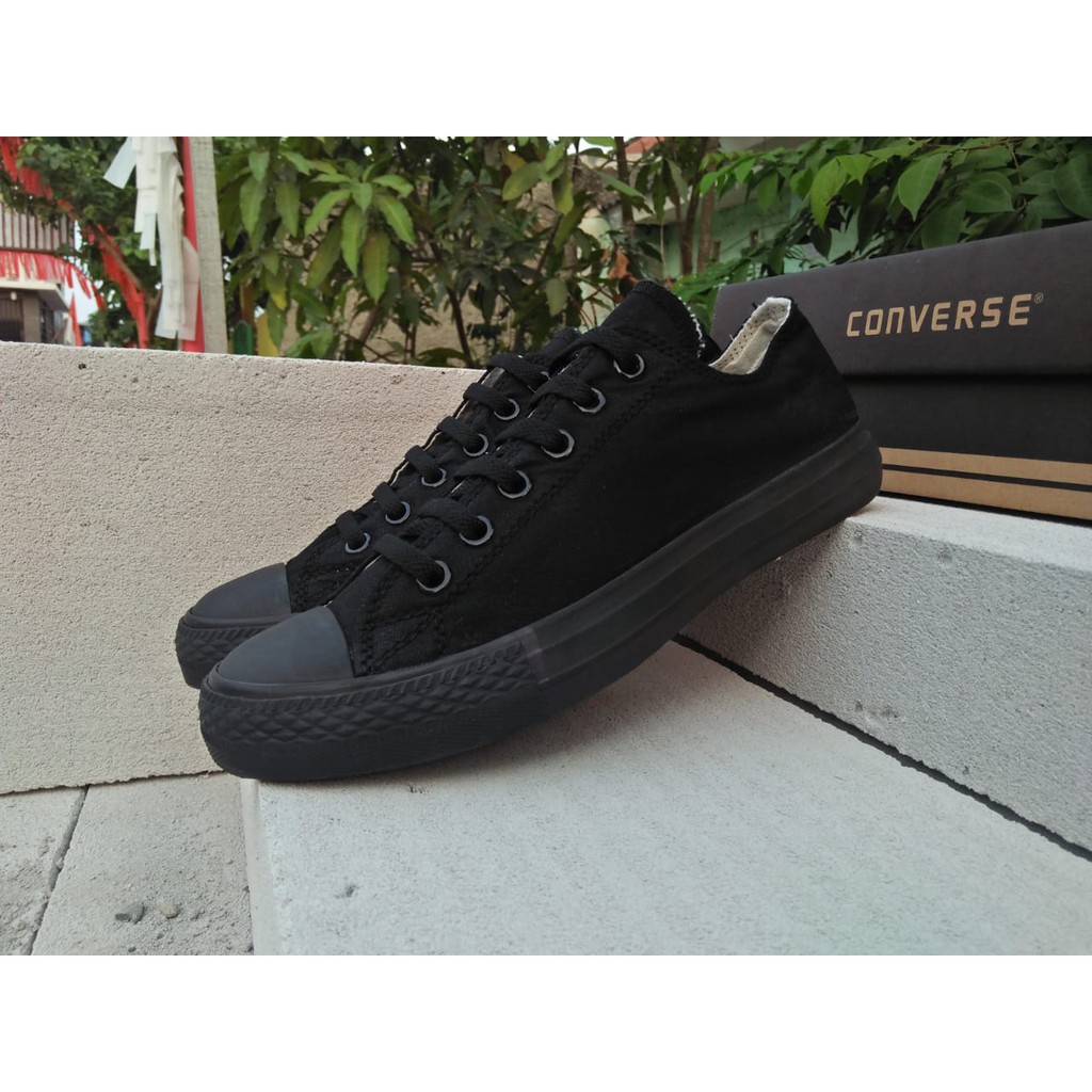 Converse low cheap full black