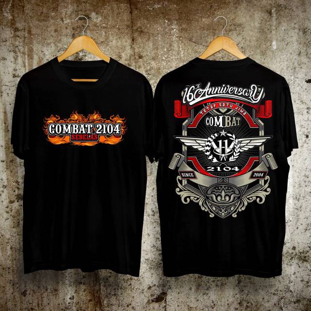 Jual Kaos Anniversary 16th Combat 2104 | Shopee Indonesia