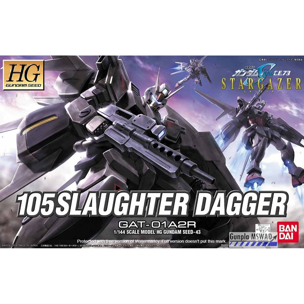 Jual HG CE GAT-01A2R 105 Slaughter Dagger 1/144 | Shopee Indonesia