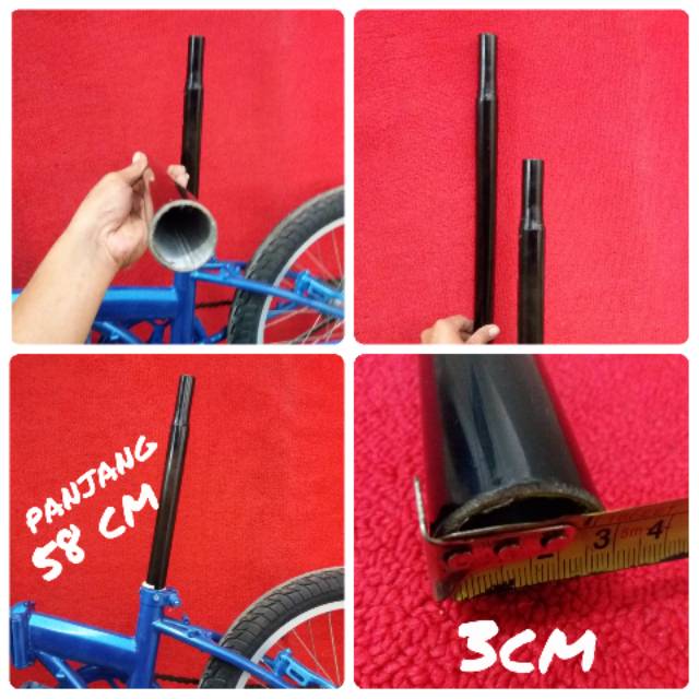 Jual Seatpost Tiang Sedel Jok Sepeda Lipat Minion Diameter