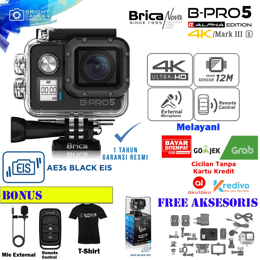 Jual Action Camera Brica B-Pro 5 Alpha Edition 4K Mark IIIS - AE3S ...