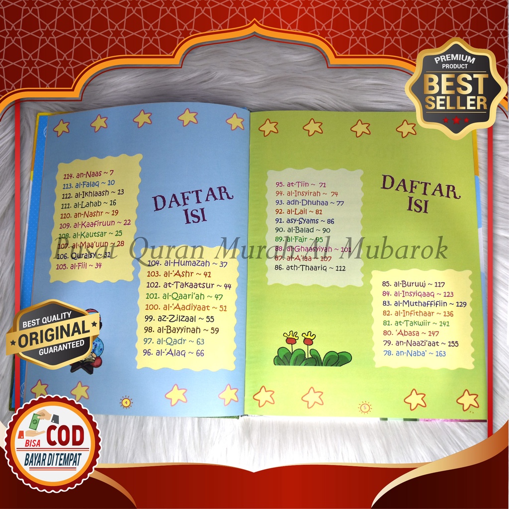 Jual BARU! Juz Amma Untuk Anak-Anak Lengkap Dengan Arti Dan Asbabun ...