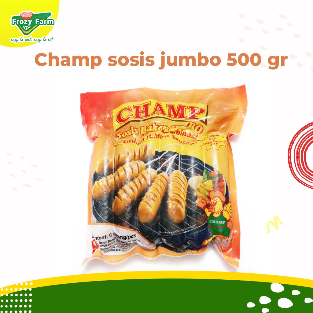 Jual Champ Sosis Jumbo 500 Gram (6pcs) | Shopee Indonesia