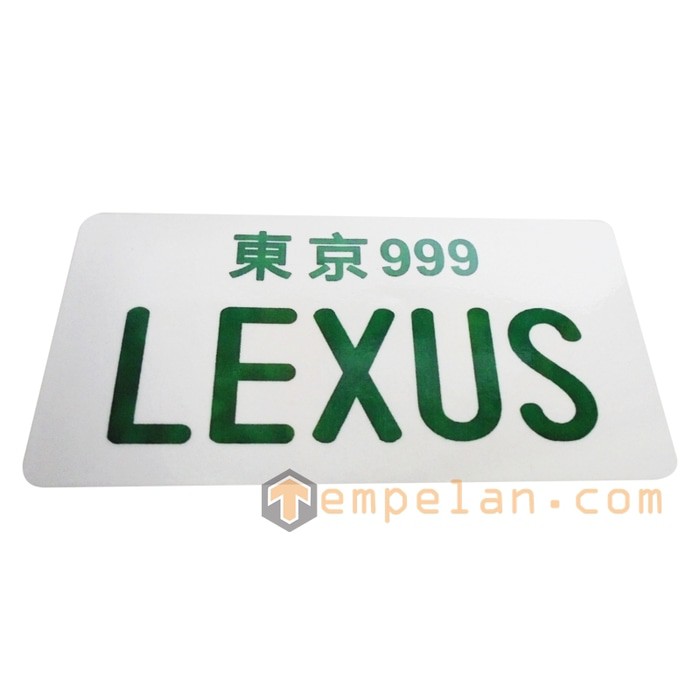 Jual STICKER PLAT JAPAN LEXUS | Shopee Indonesia