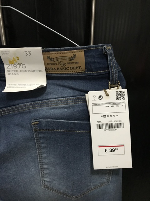 Zara basic denim dept hotsell
