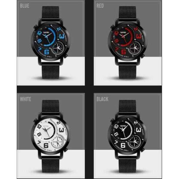 Jual MC SKMEI Jam Tangan Kasual Pria Stainless Steel 9168 Shopee Indonesia