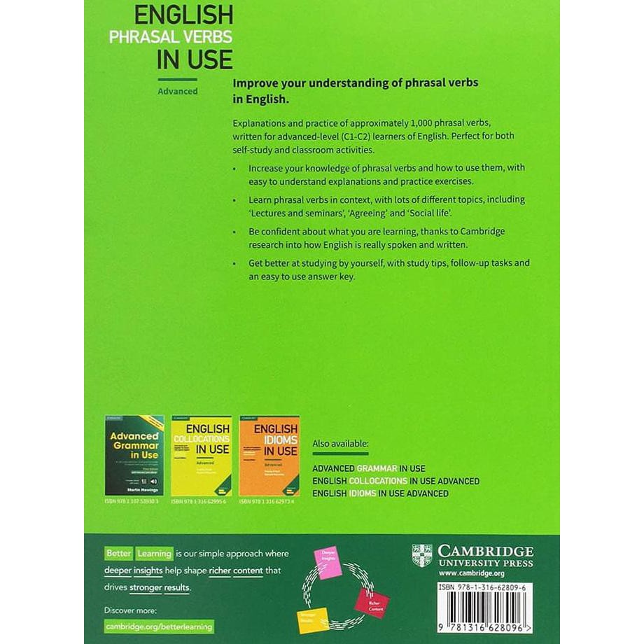 Jual Buku English Phrasal Verbs In Use Advanced 2Nd Edition | Shopee ...