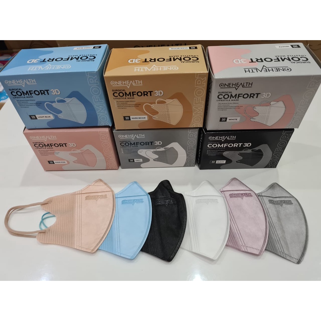 Jual MASKER ONE HEALTH DUCKBILL COMFORT 3D ISI 50PCS | Shopee Indonesia