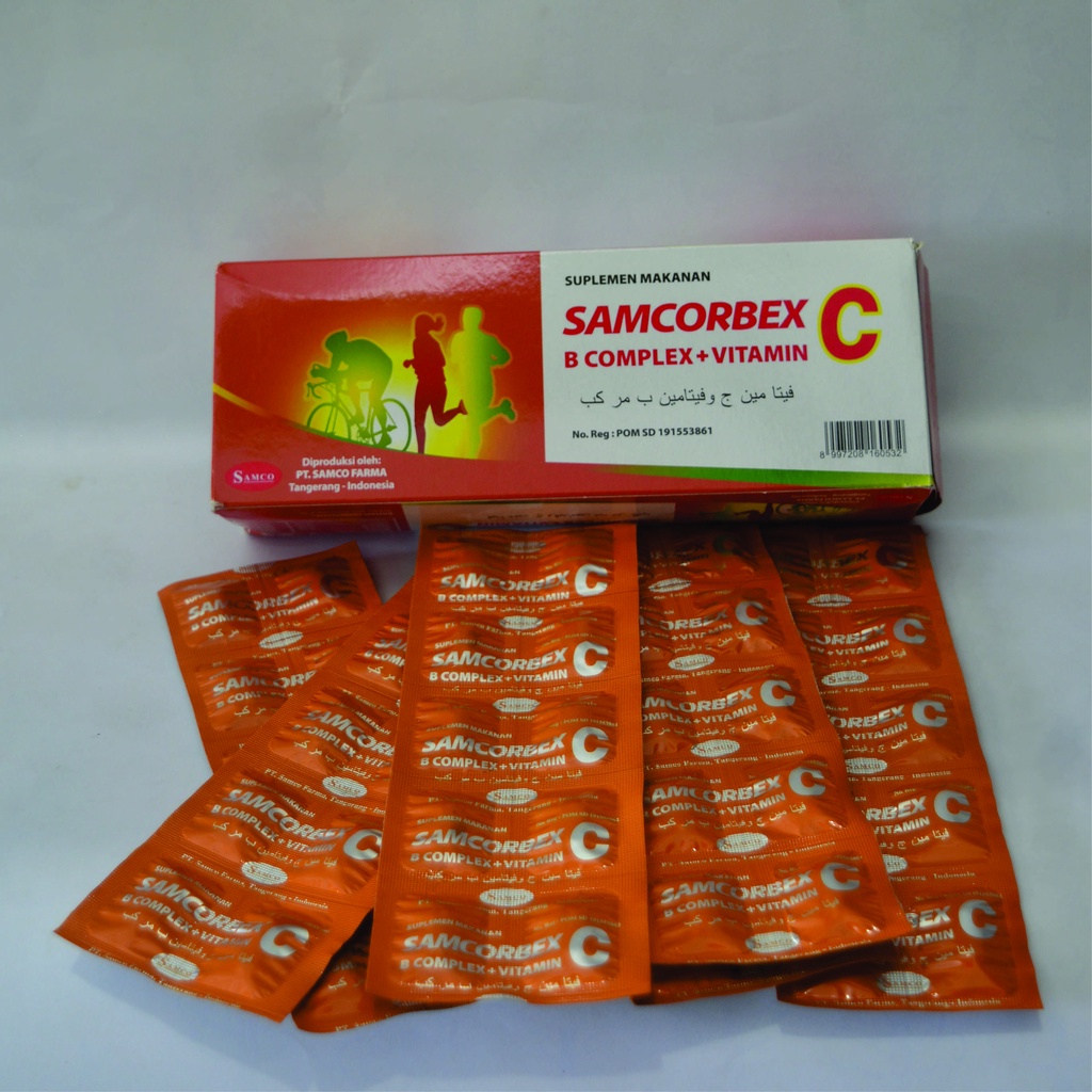 Jual Samcorbex Tablet / Kaplet (B Complex + Vitamin C) | Shopee Indonesia