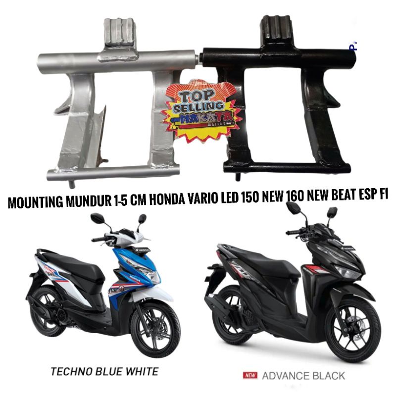 Jual mounting vario 125 new 5 cm custom mounting vario 150 new custom 5