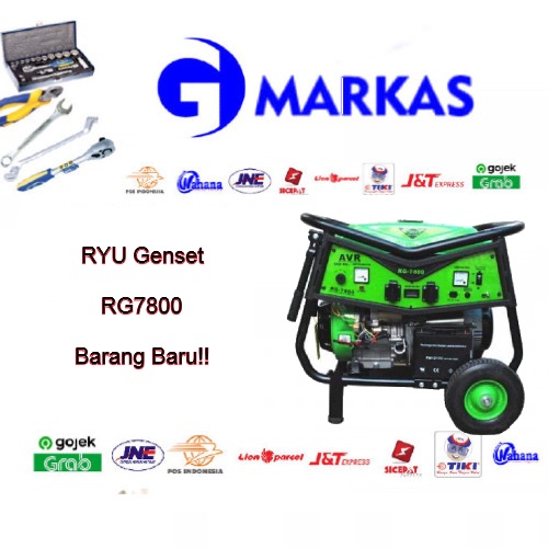 Jual Ryu Genset RG7800 / Gasoline Generator Set 5500 Watt | Shopee ...