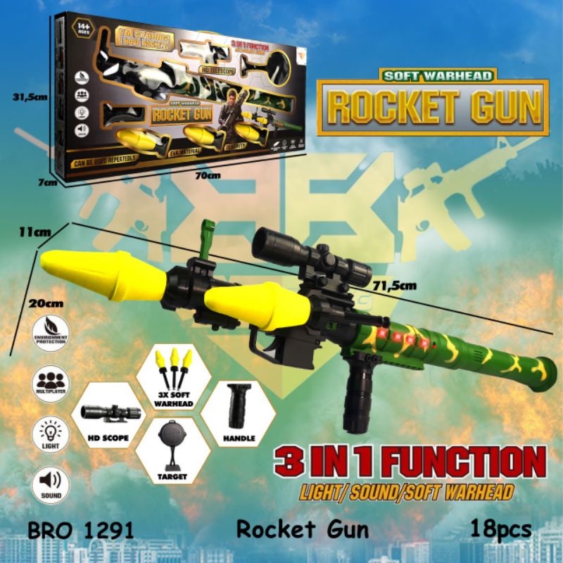 Jual Basoka Rocket Gun Pistol Pistolan Peluru Bullet Tembak Tembakan ...
