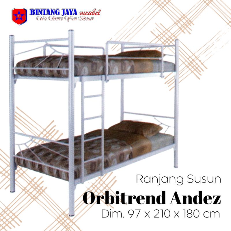 Jual Ranjang 2 Susun Ranjang Besi Tingkat Bunk Bed Tempat Tidur Tingkat ...