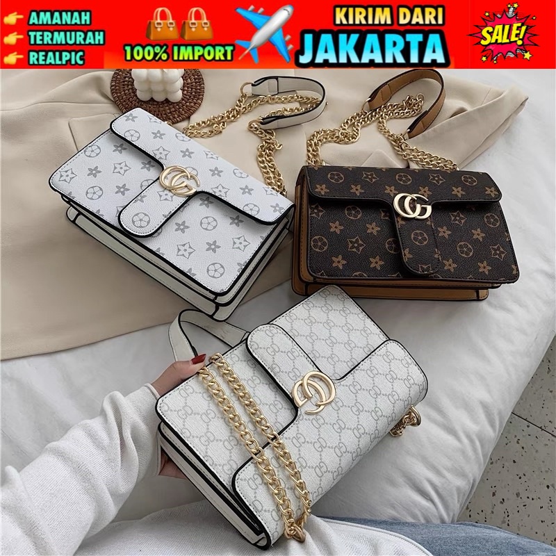 Tas Import Original Tas Batam Lv metropolis Tas wanita Tas selempang