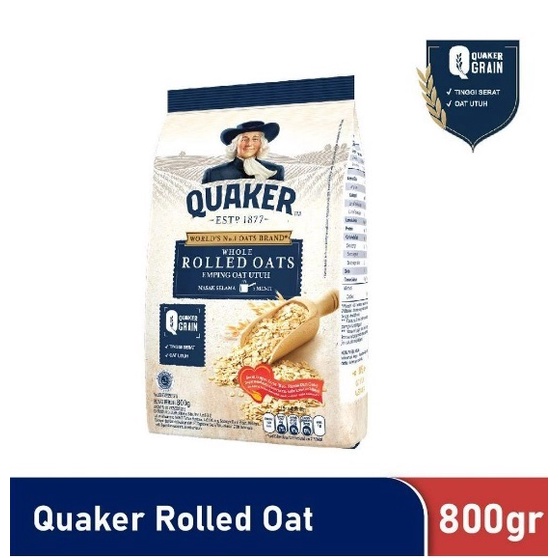 Jual Quaker Rolled Oats 800 Gr Pouch 800Gr | Shopee Indonesia