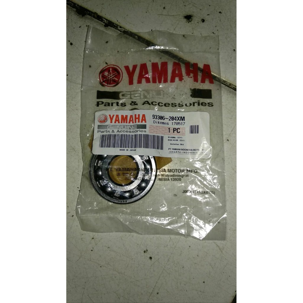 Jual BEARING AS GEAR DEPAN F1ZR JUPITER VEGA BEARING UKURAN 6204 ORIGINAL 93306204XM ATAU KODE