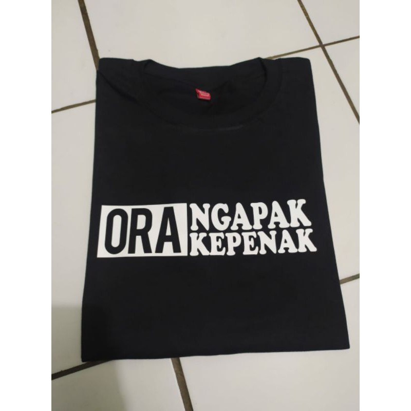 Jual Kaos Baju T-shirt Ora ngapak Ora kepenak l kaos republik ngapak ...