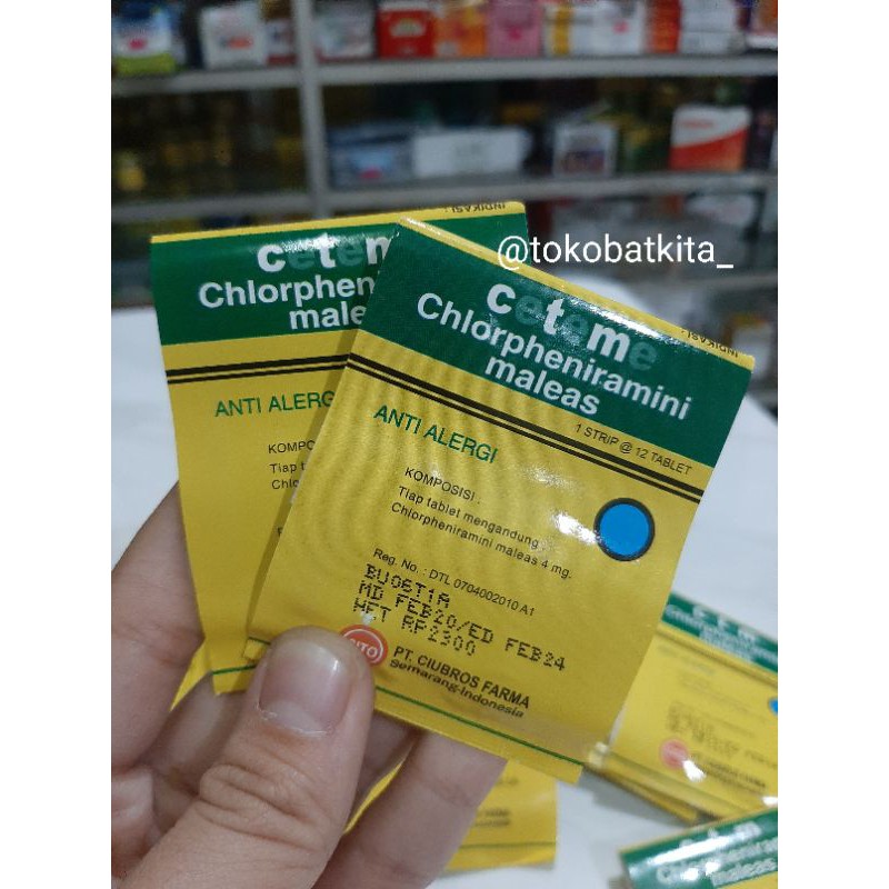 Jual [ISI 12 TABLET] CTM CITO 4MG / OBAT GATEL DAN ALERGI KULIT MAKANAN ...
