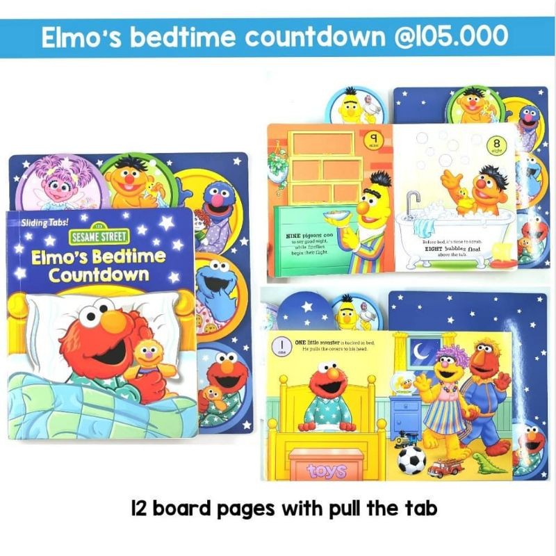 Jual elmo bedtime countdown story book buku dongeng anak | Shopee Indonesia