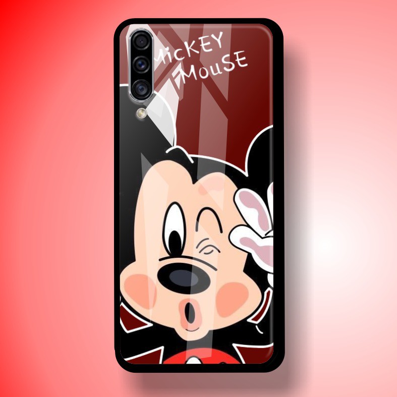 Jual Softcase Back Case Glass Mickey Mouse Oppo Vivo Xiaomi Realme