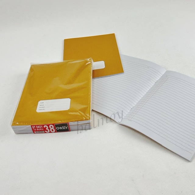 Jual BUKU TULIS OKEY 38 LEMBAR COVER KRAFT ( 15.5 X 20 CM ) 10 PCS ...