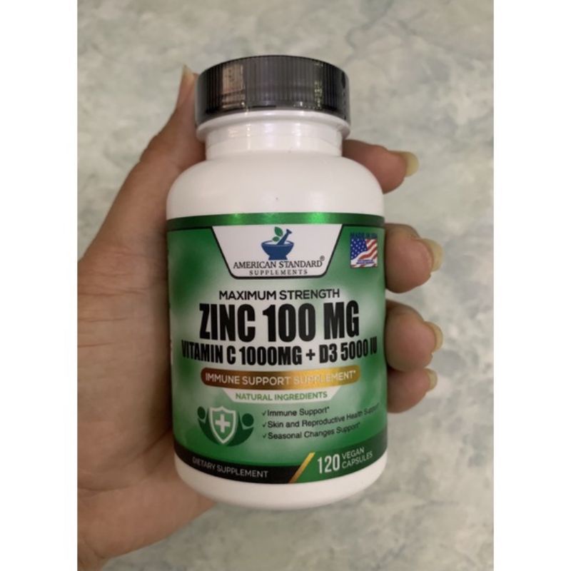 Jual Suplemen Makanan Zinc 1000mg Vitamin C 100mg Seng Dan 5000iu ...