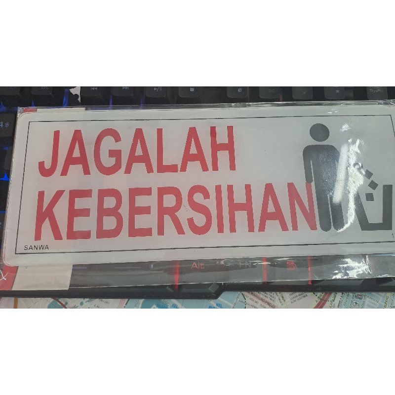 Jual Sign Board Jagalah Kebersihan Shopee Indonesia