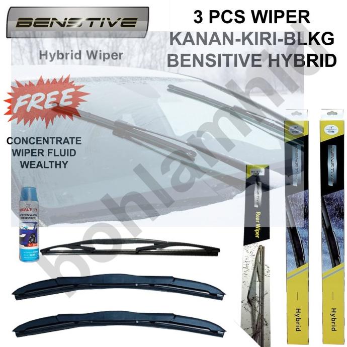 Jual WIPER MOBIL HYBRID RWB BLADE PAJERO SPORT 3 Pcs (Kn-Kr-Belakang ...