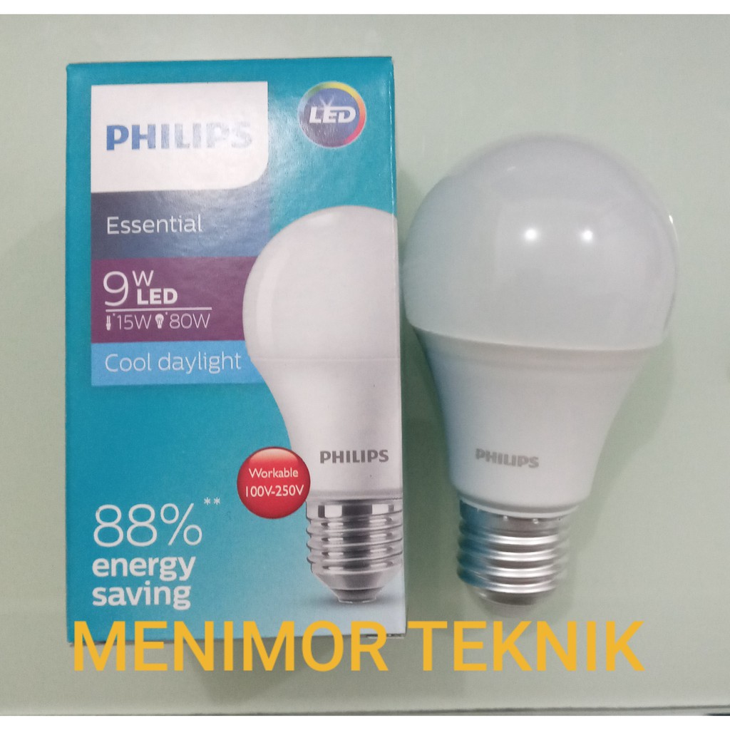 Jual Lampu Philips Led Essential 3w 5w 7w 9w 11w 13w 15w Fit E27 Shopee Indonesia 