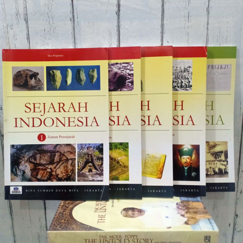 Jual ORIGINAL BUKU SEJARAH INDONESIA LENGKAP Jilid Sampai Dari Zaman Prasejarah Hingga