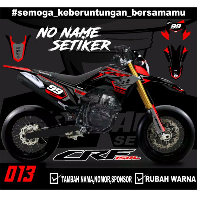 Jual Sticker Setiker Stiker Decal Crf 150 L 013 Minimalis Fullbody Dekal Crf 150 L Trail 7108